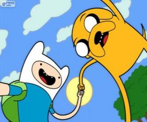 Puzzle Finn και Τζέηκ, δύο μεγάλες φίλοι από AdventureTime